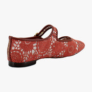 Warm Sienna Floral Crochet