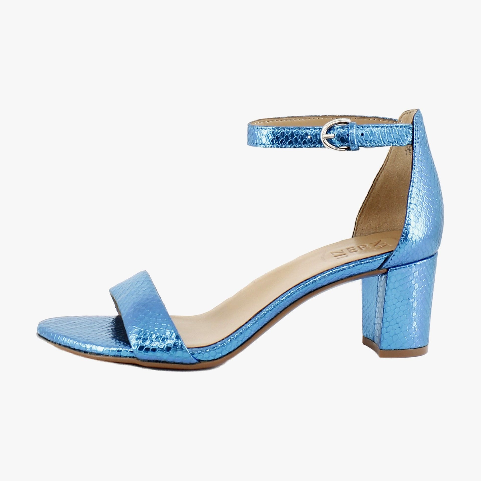 Light Blue Metallic Snake