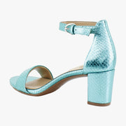Teal Metallic Snake