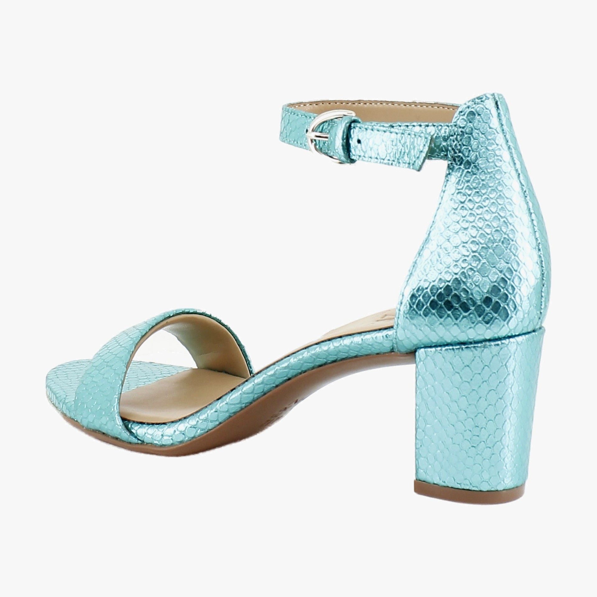 Teal Metallic Snake
