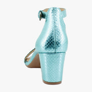 Teal Metallic Snake