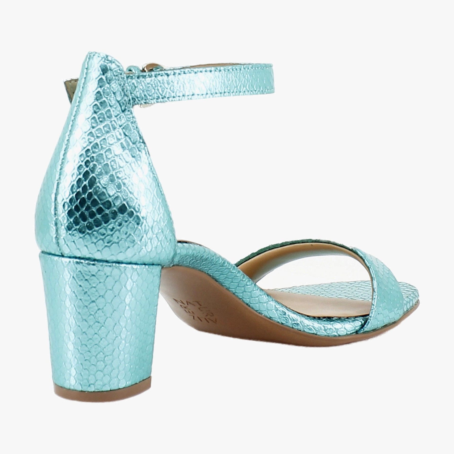 Teal Metallic Snake