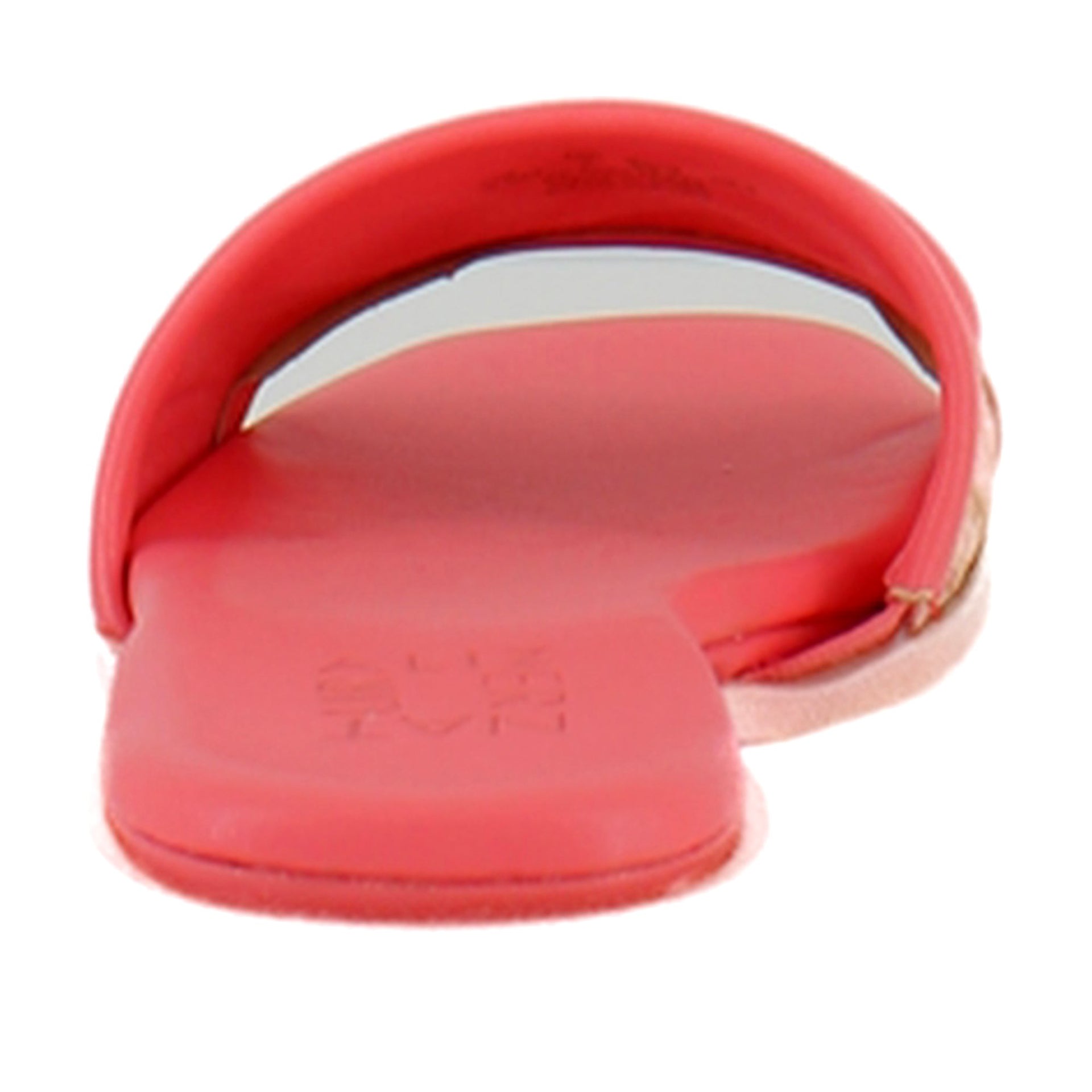 Sunset Coral Pink Woven Leather