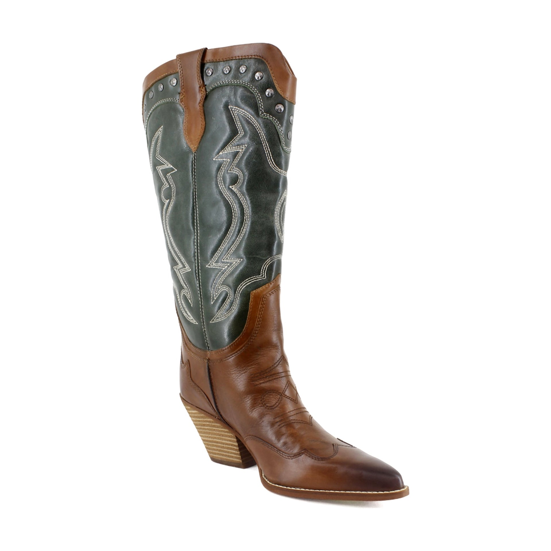 Green/Copper Leather