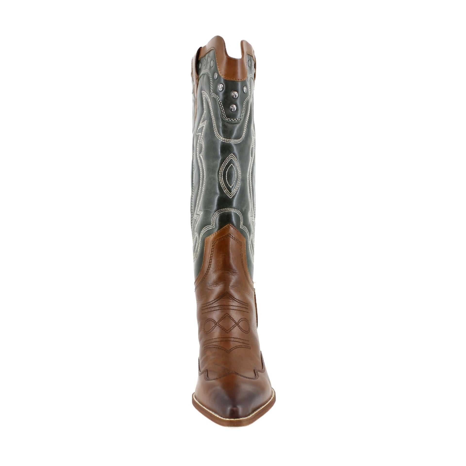 Green/Copper Leather