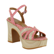 Pink Basketweave