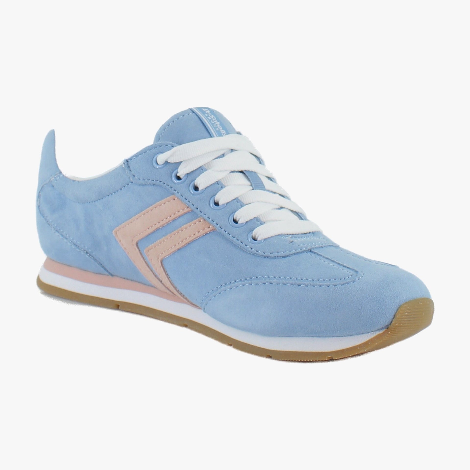 Blue Sky Blush Pink Leather