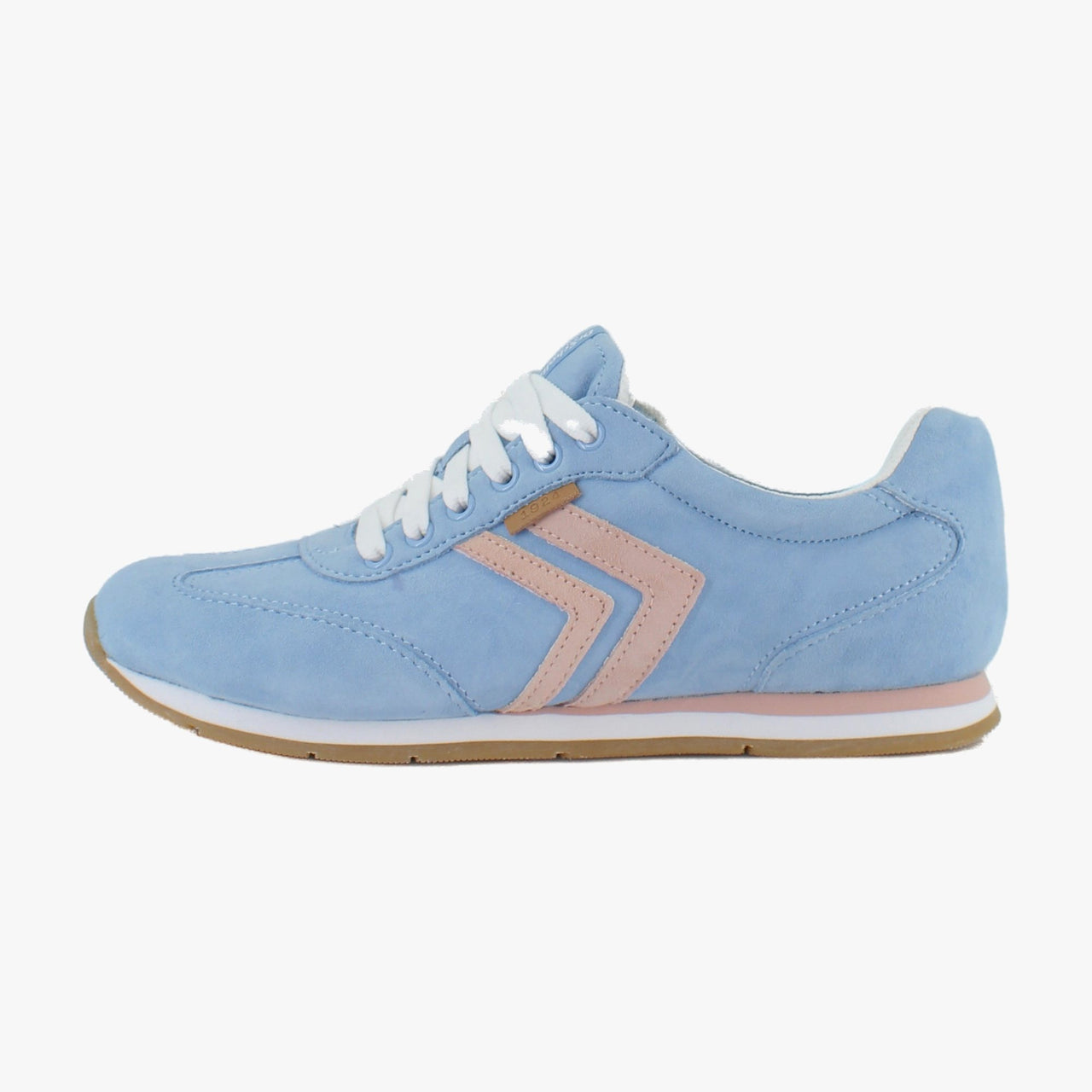 Blue Sky Blush Pink Leather