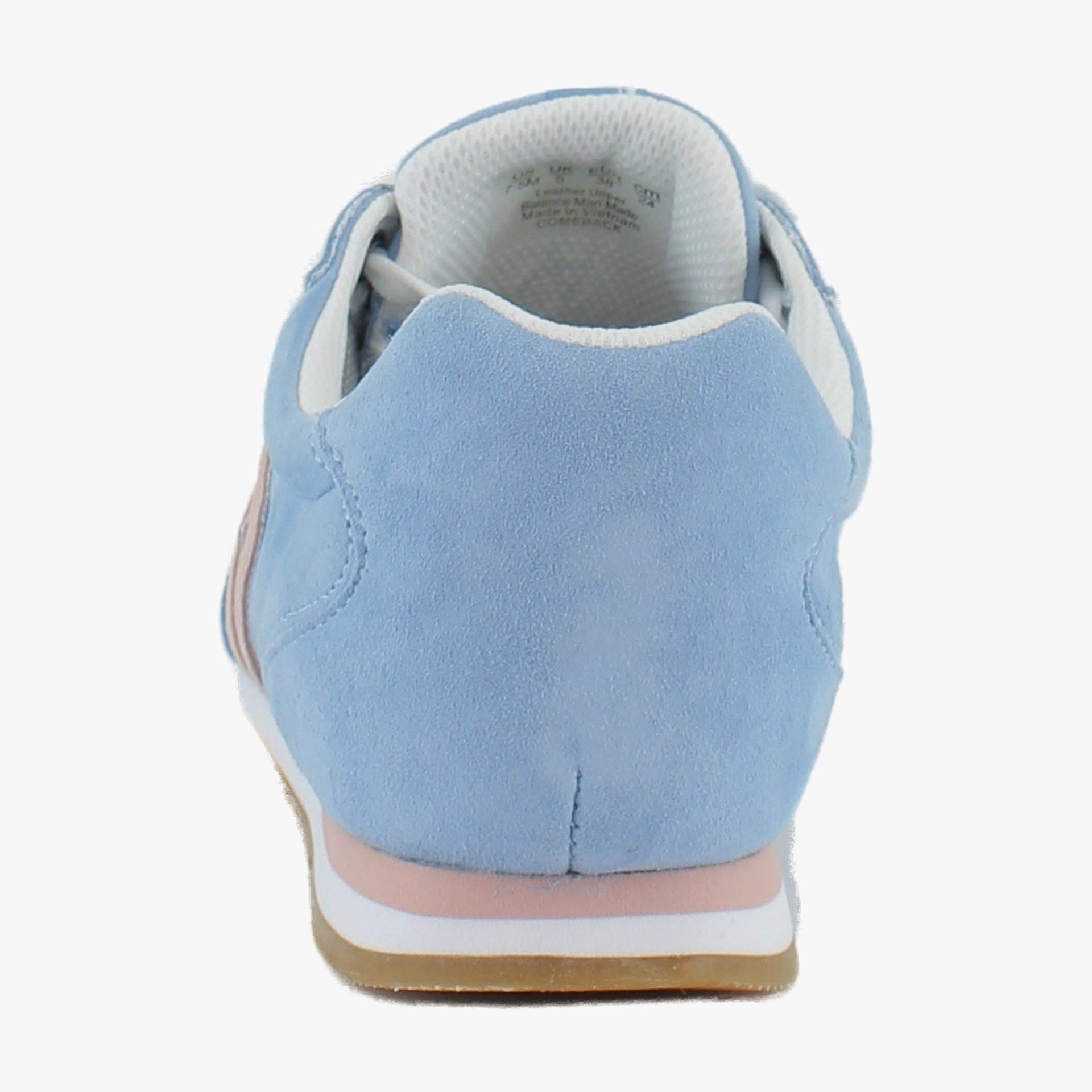 Blue Sky Blush Pink Leather