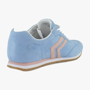 Blue Sky Blush Pink Leather