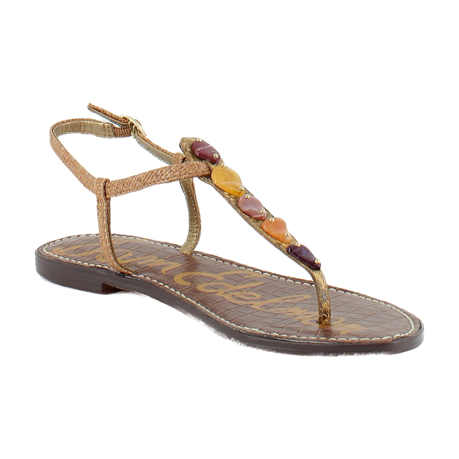 Amber Multi/Cuoio Stone