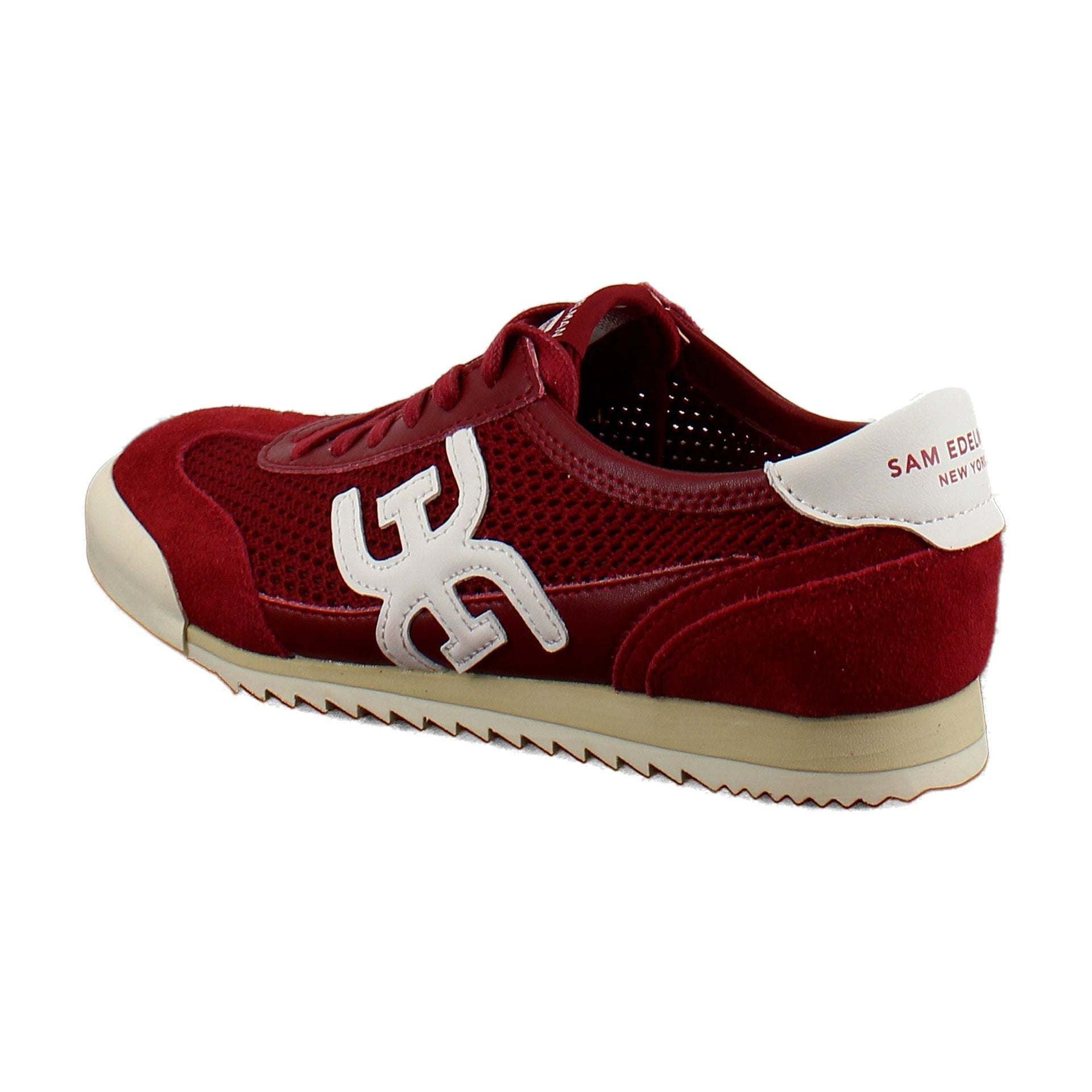 Deep Scarlet/White Mesh