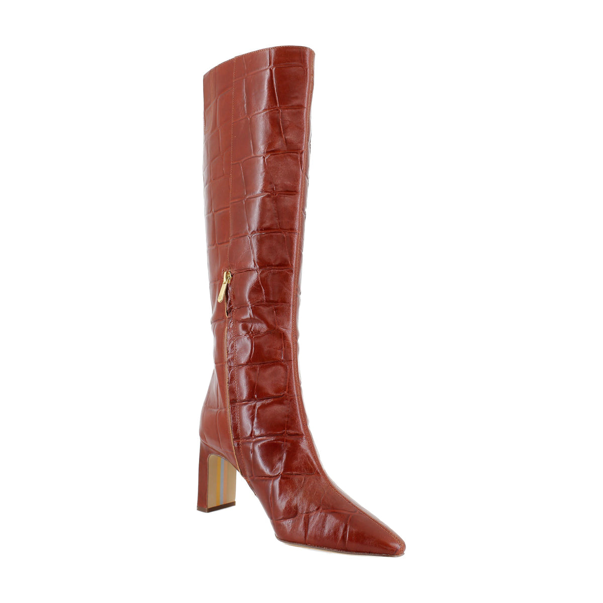 New Cognac Croco Leather
