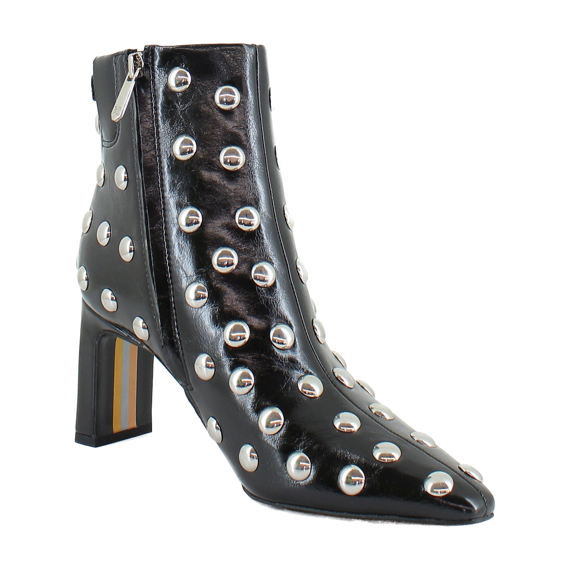 Black Patent Stud