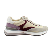 Ivory/Red Nylon/Suede