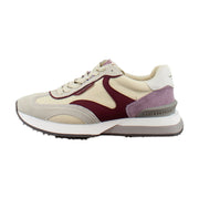 Ivory/Red Nylon/Suede