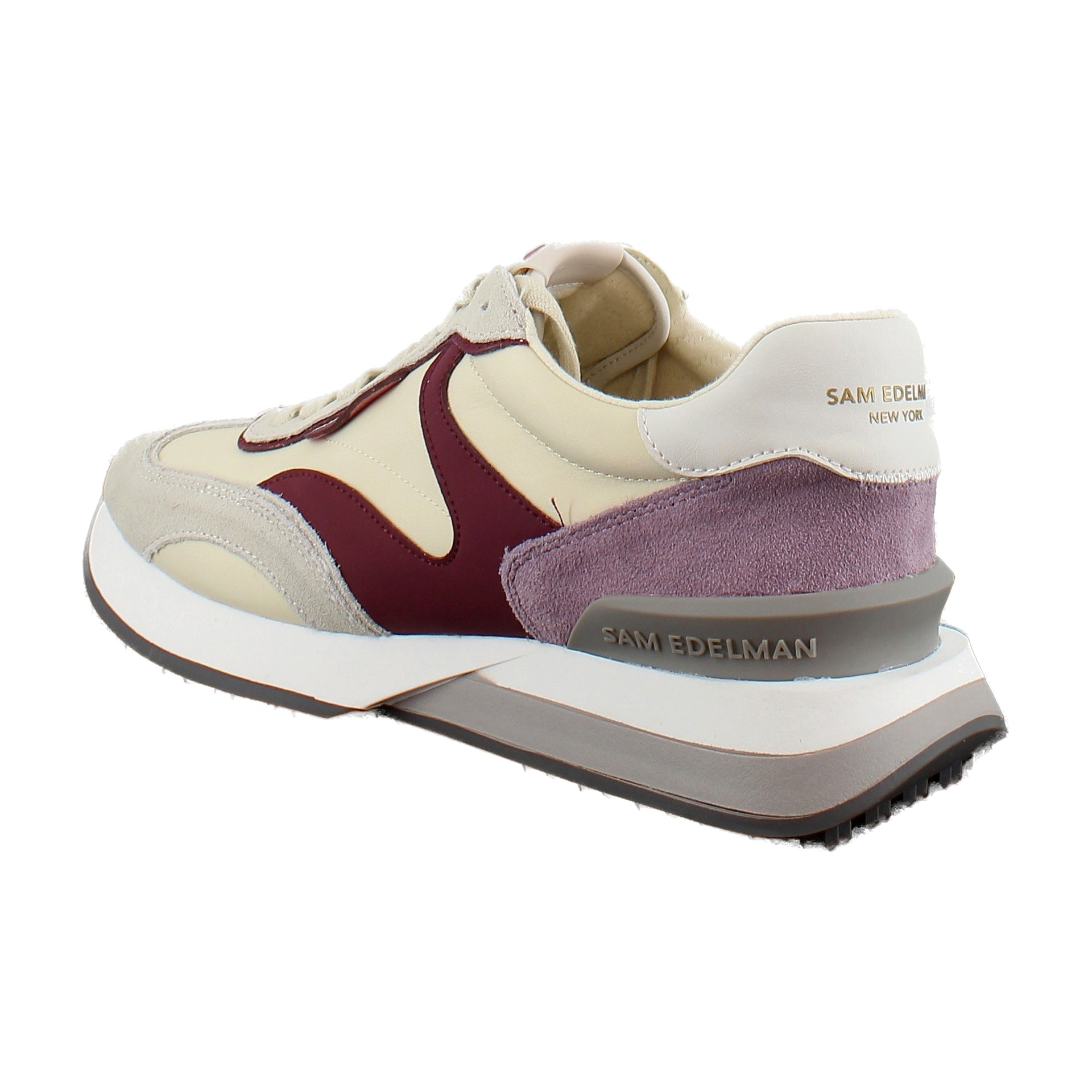 Ivory/Red Nylon/Suede