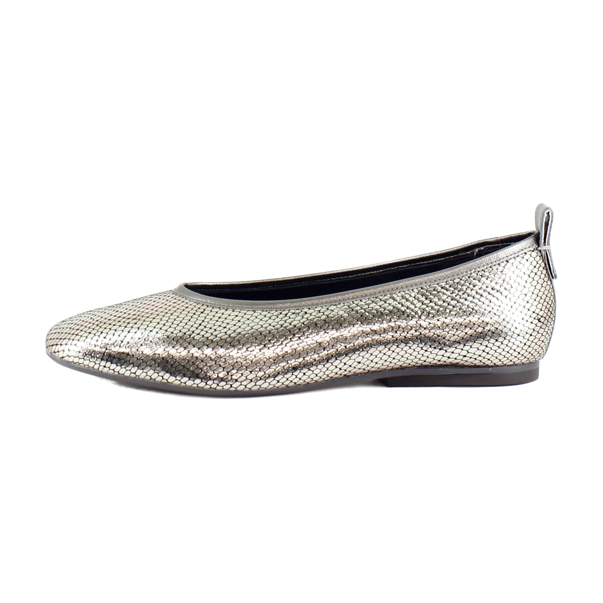 Pewter Silver Snake Leather