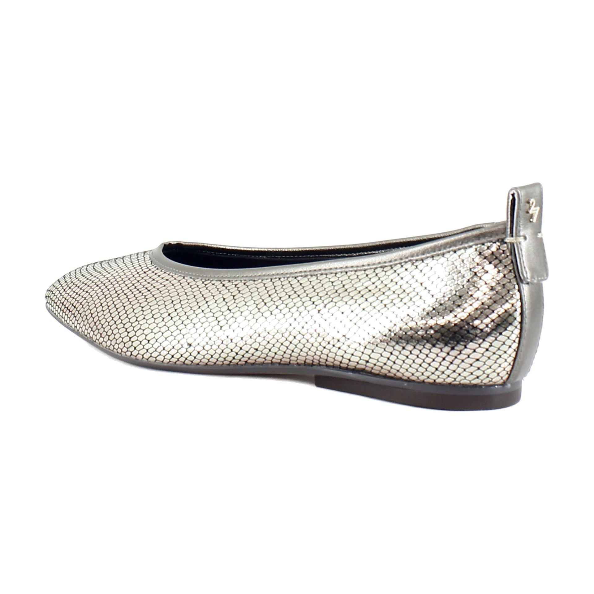 Pewter Silver Snake Leather