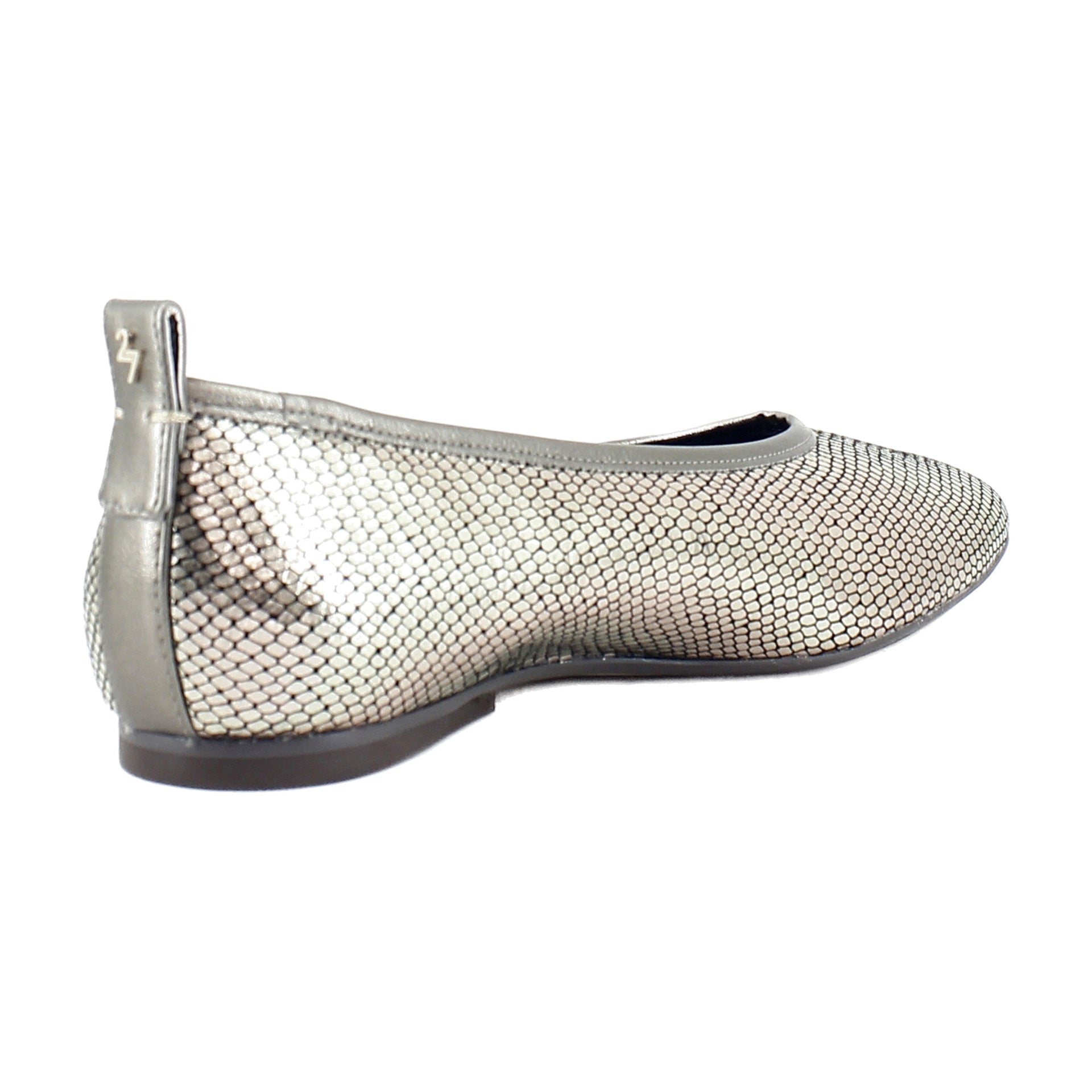 Pewter Silver Snake Leather