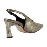 Pewter Snake Print Leather