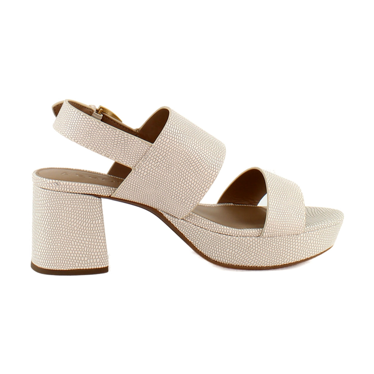 Light Stone Lizard Embossed Faux Leather