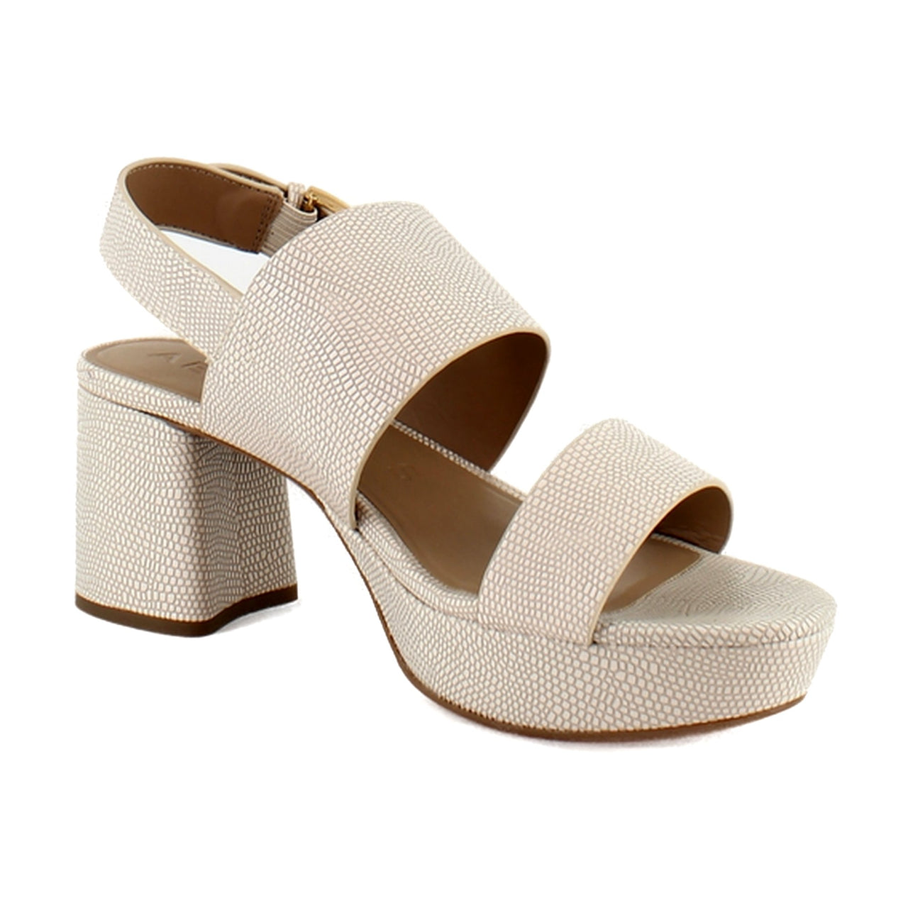 Light Stone Lizard Embossed Faux Leather