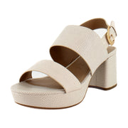 Light Stone Lizard Embossed Faux Leather