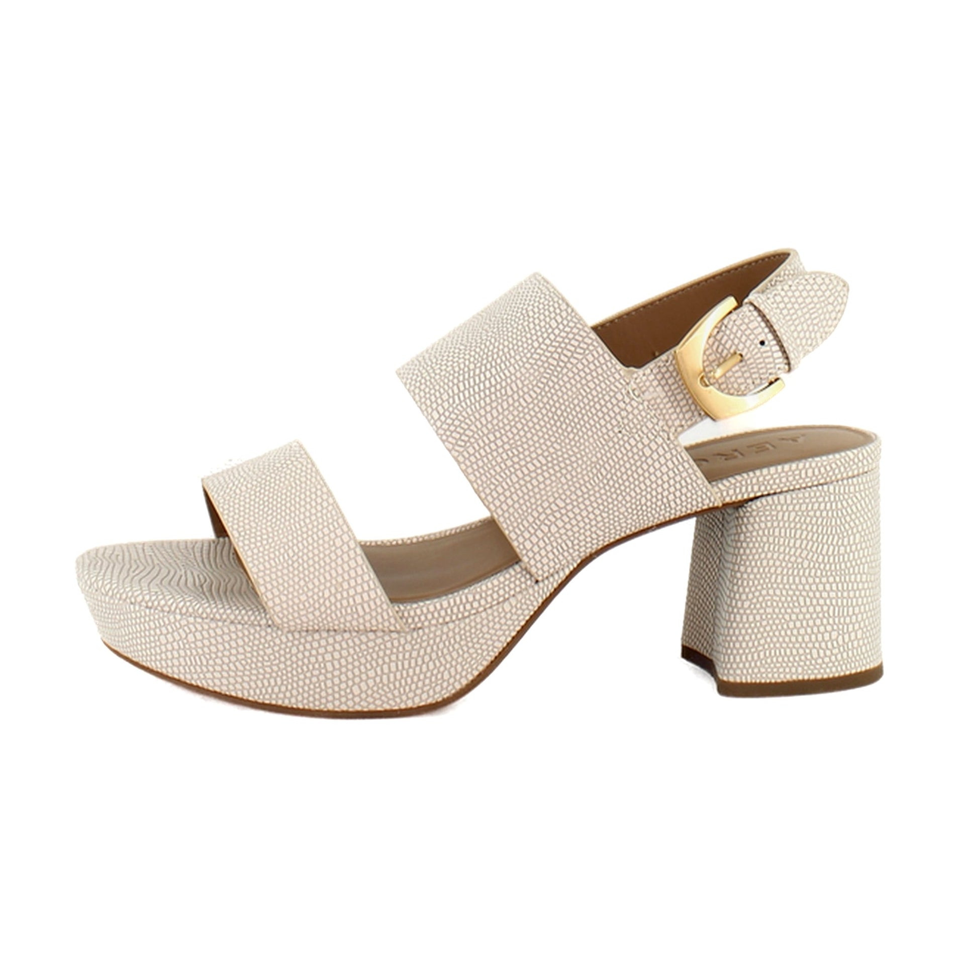 Light Stone Lizard Embossed Faux Leather