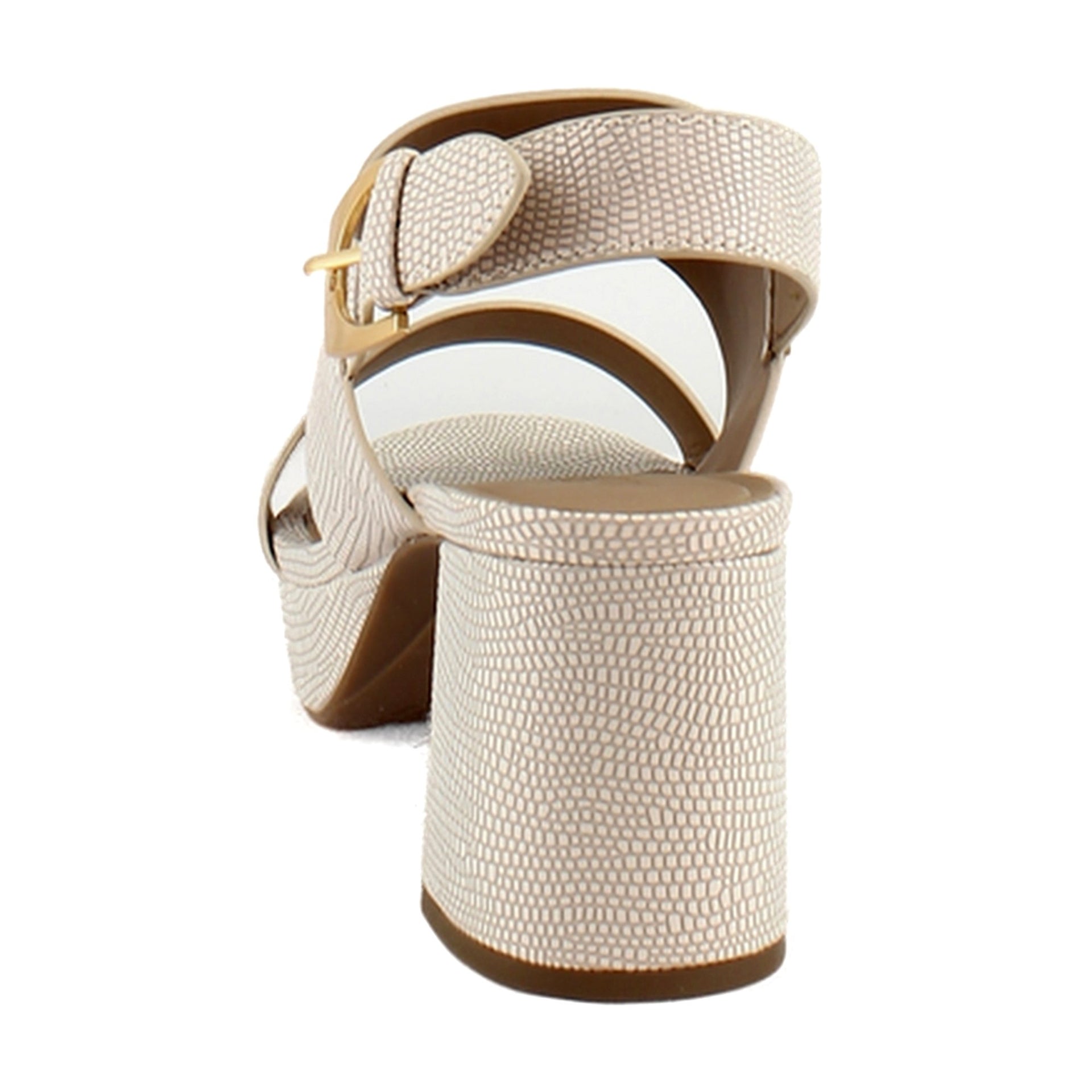 Light Stone Lizard Embossed Faux Leather