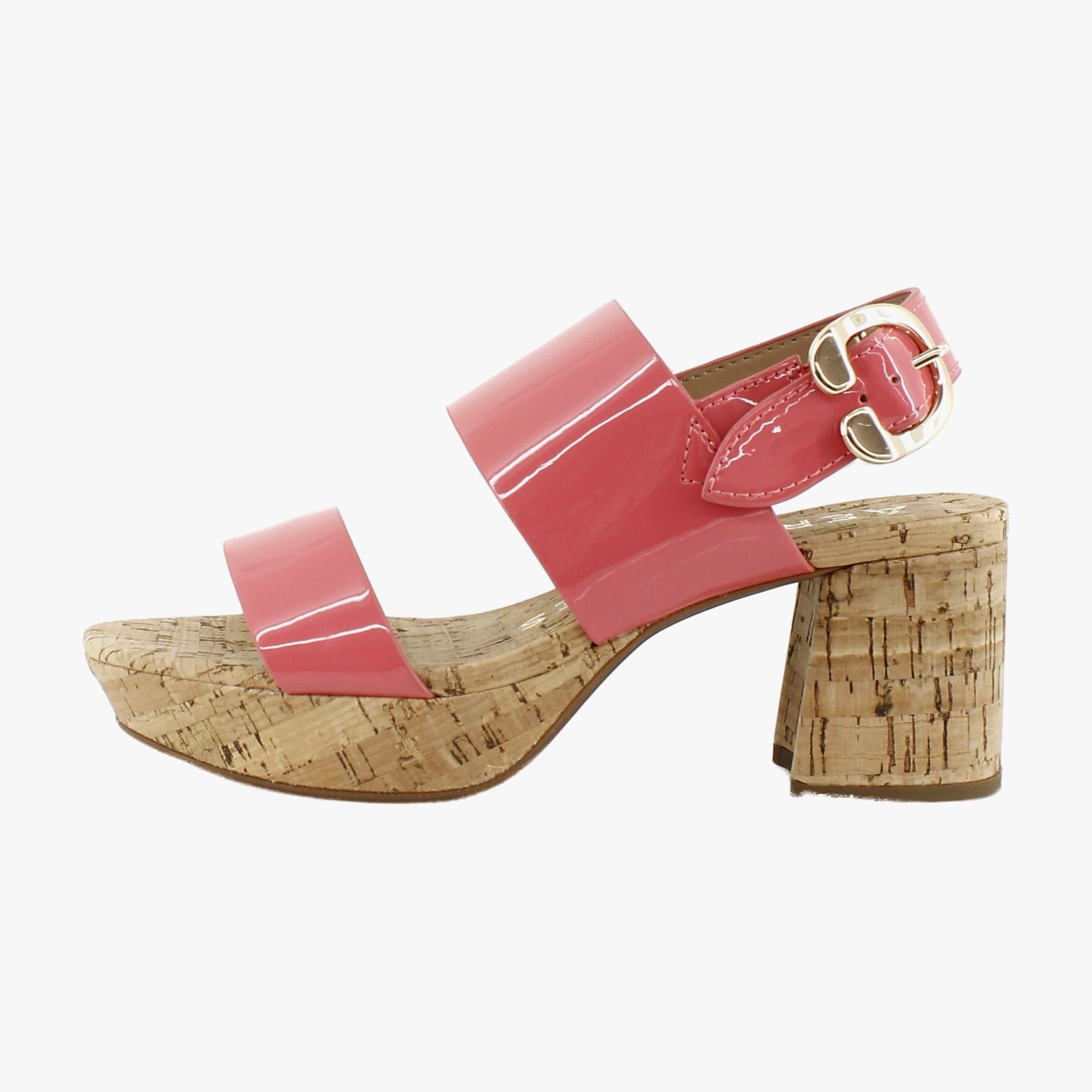 Coral Patent Faux Leather