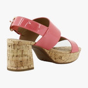 Coral Patent Faux Leather