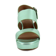 Mint Metallic Leather