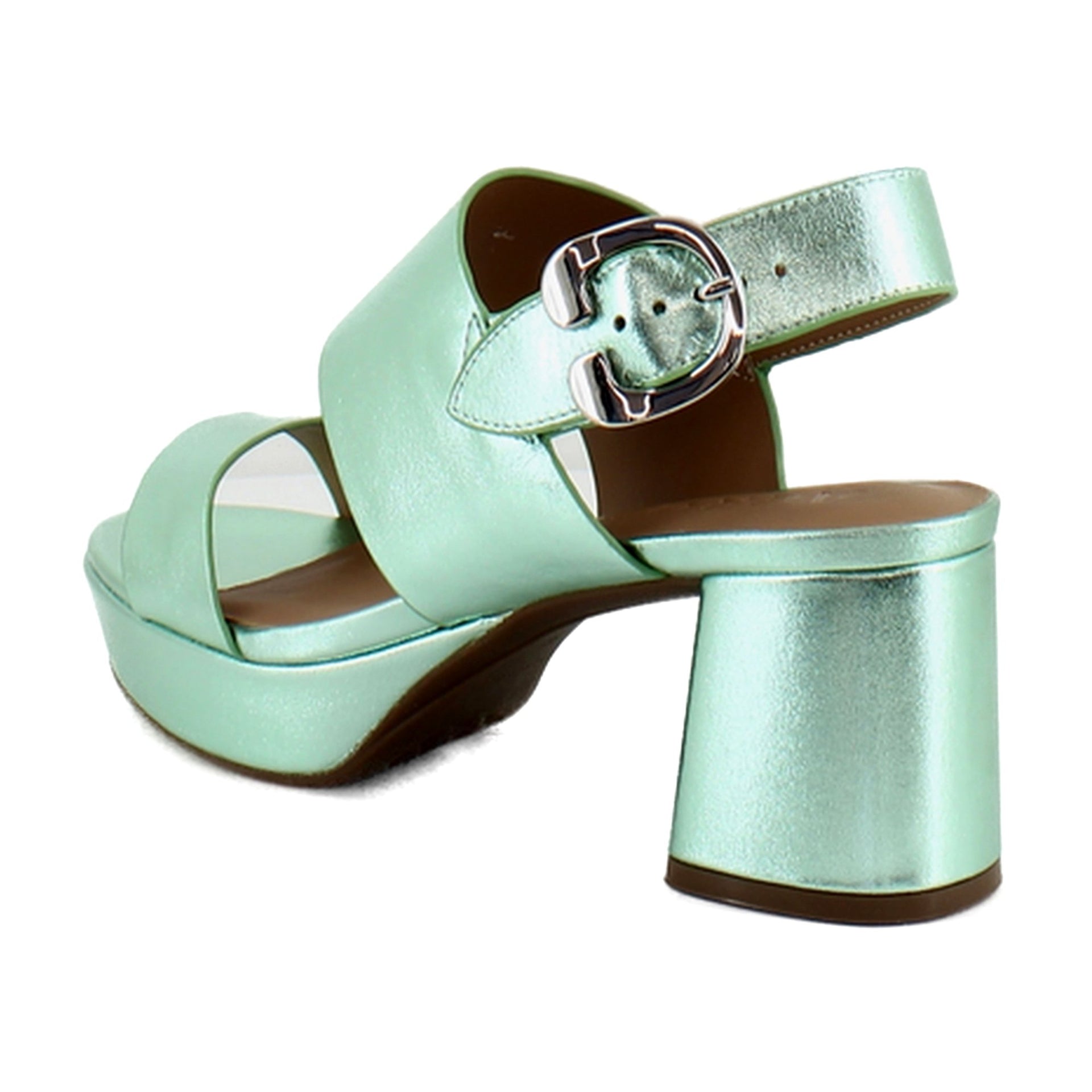 Mint Metallic Leather