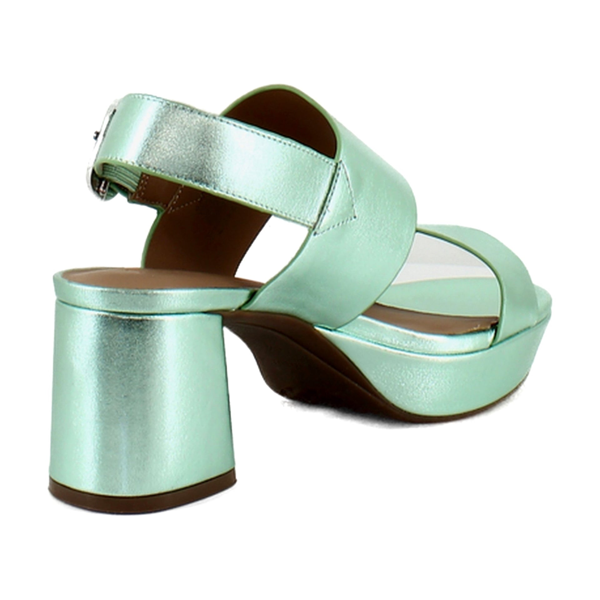 Mint Metallic Leather