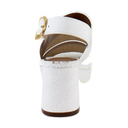 White Crackled Leather