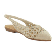 Natural Embroidered Raffia