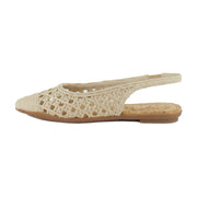 Natural Embroidered Raffia