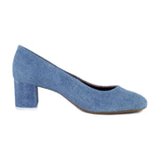 Blue Jean Denim Suede