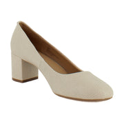 Light Stone Lizard Embossed Faux Leather