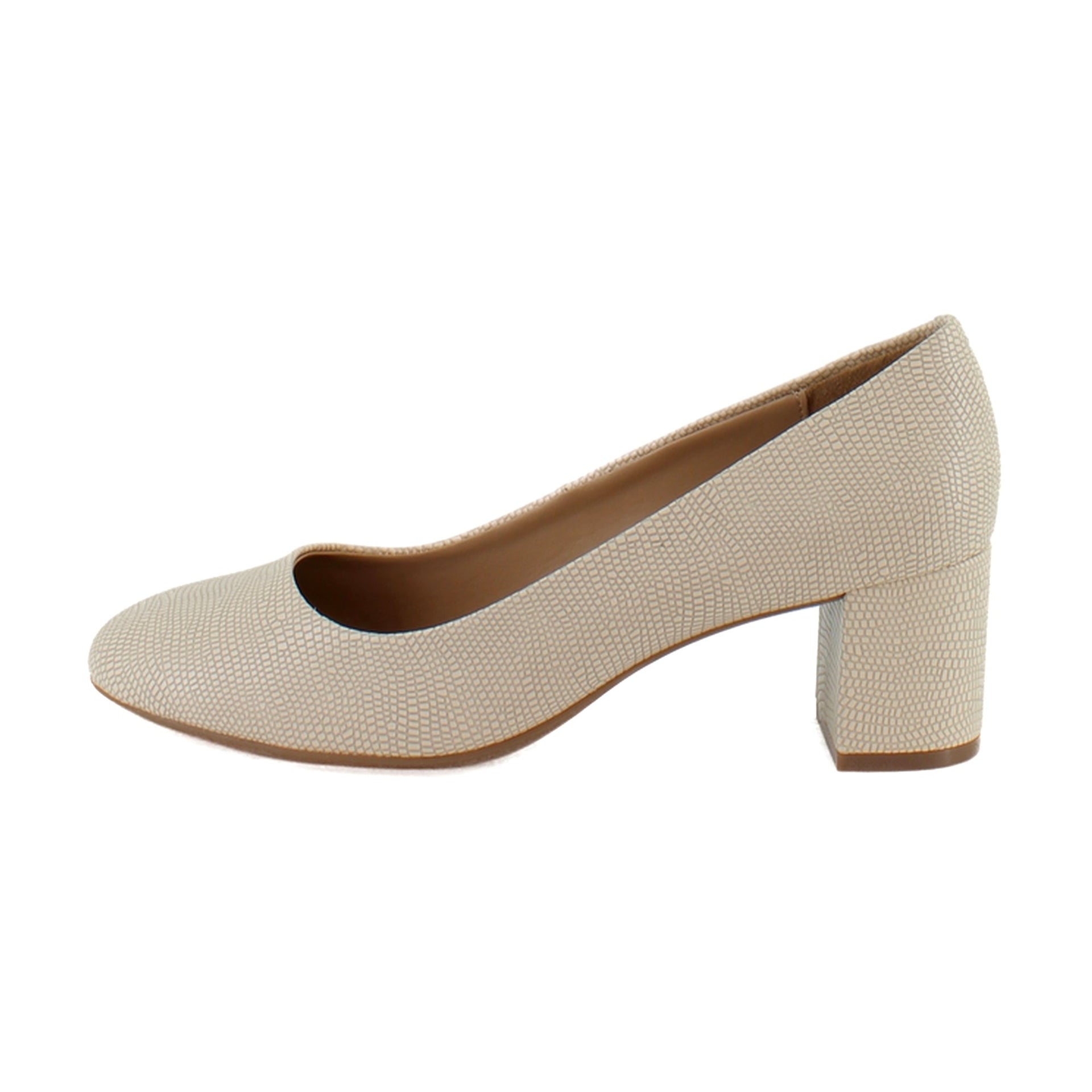 Light Stone Lizard Embossed Faux Leather