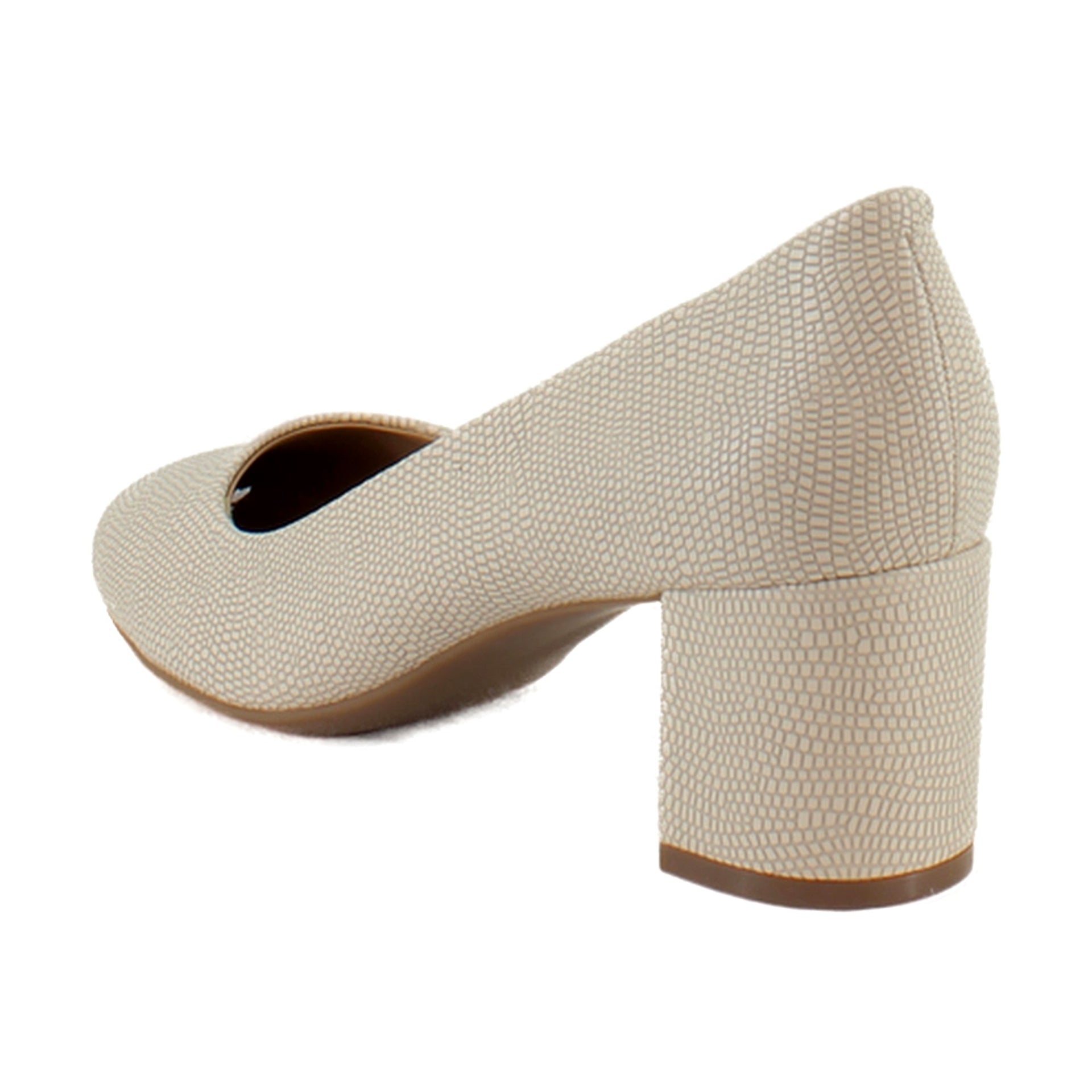 Light Stone Lizard Embossed Faux Leather