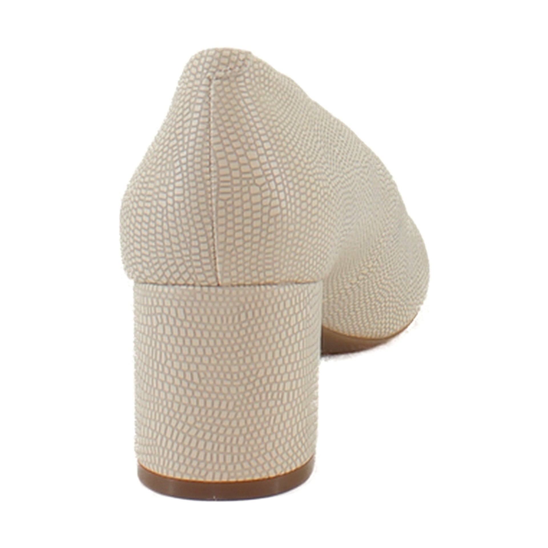 Light Stone Lizard Embossed Faux Leather