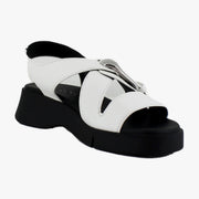 Bright White Pebbled Leather