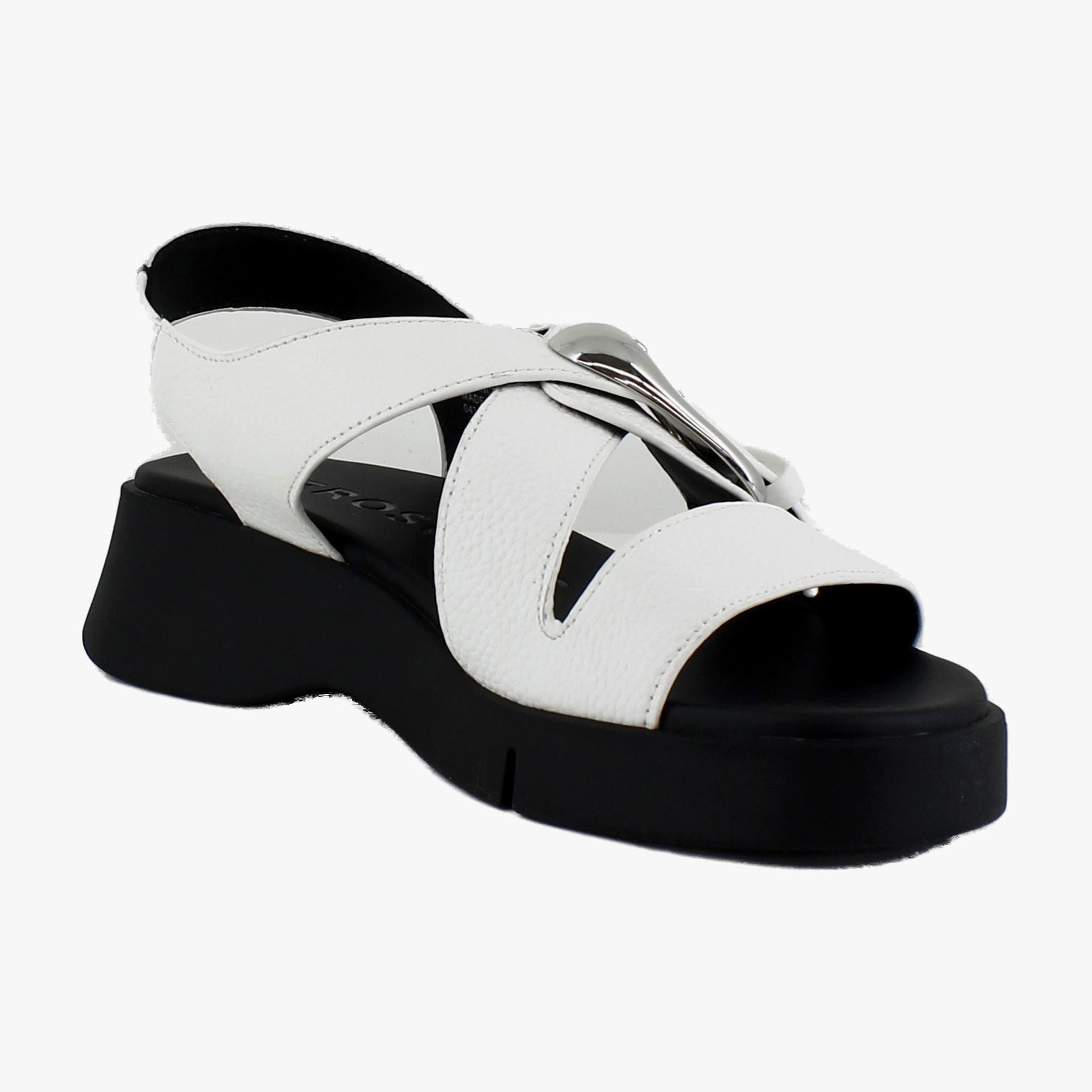 Bright White Pebbled Leather