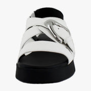 Bright White Pebbled Leather