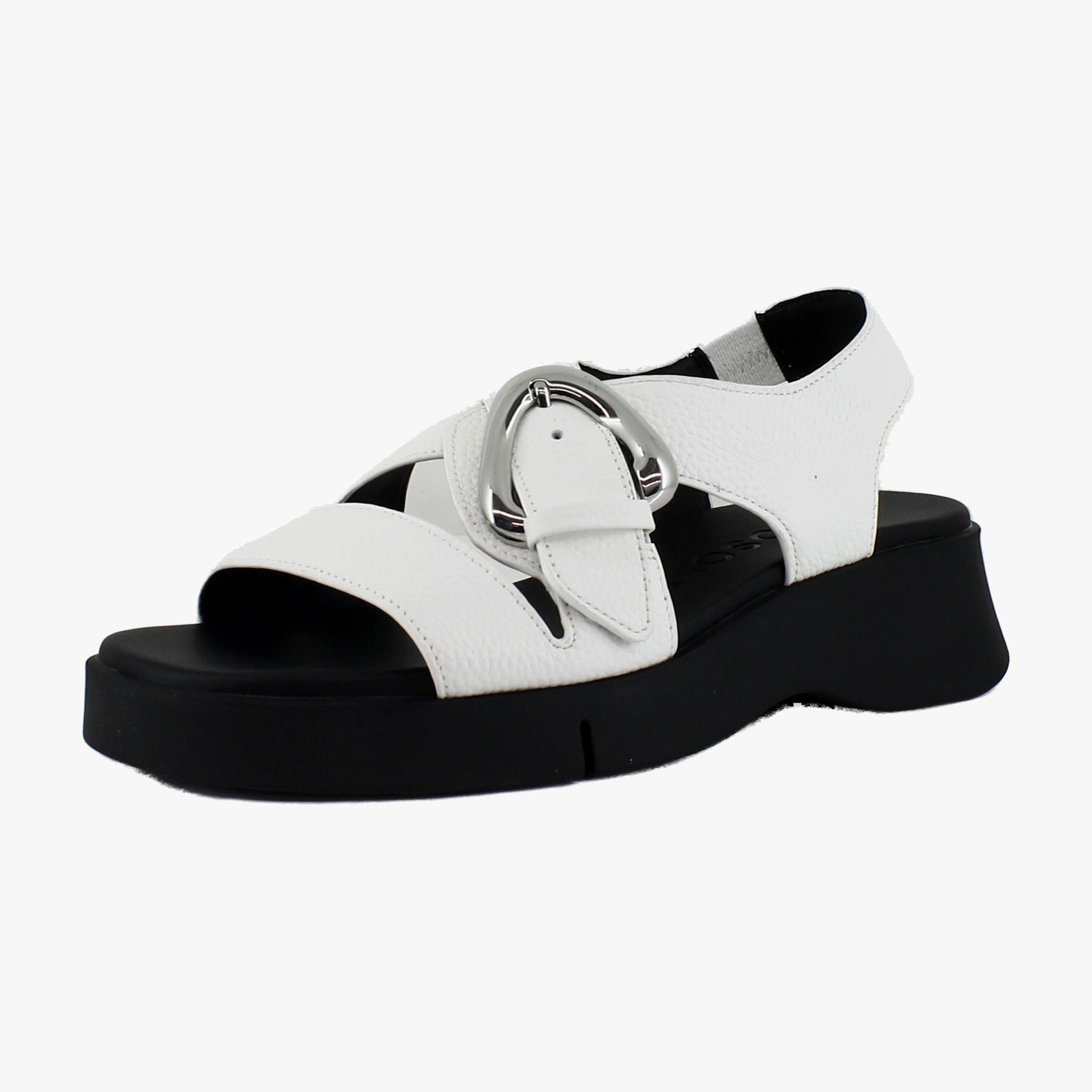 Bright White Pebbled Leather