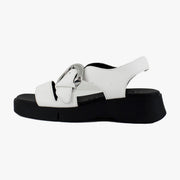 Bright White Pebbled Leather
