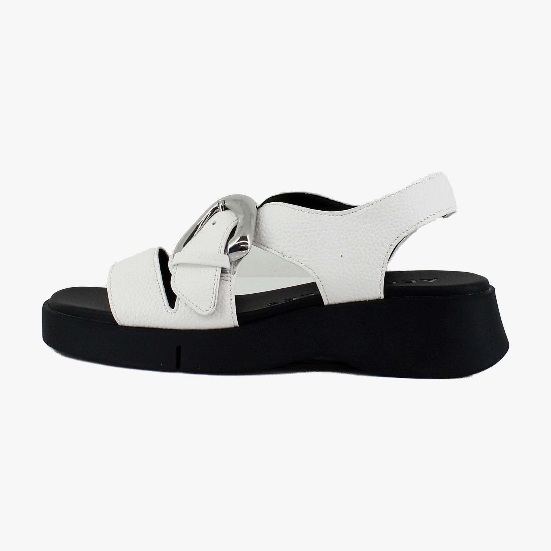 Bright White Pebbled Leather