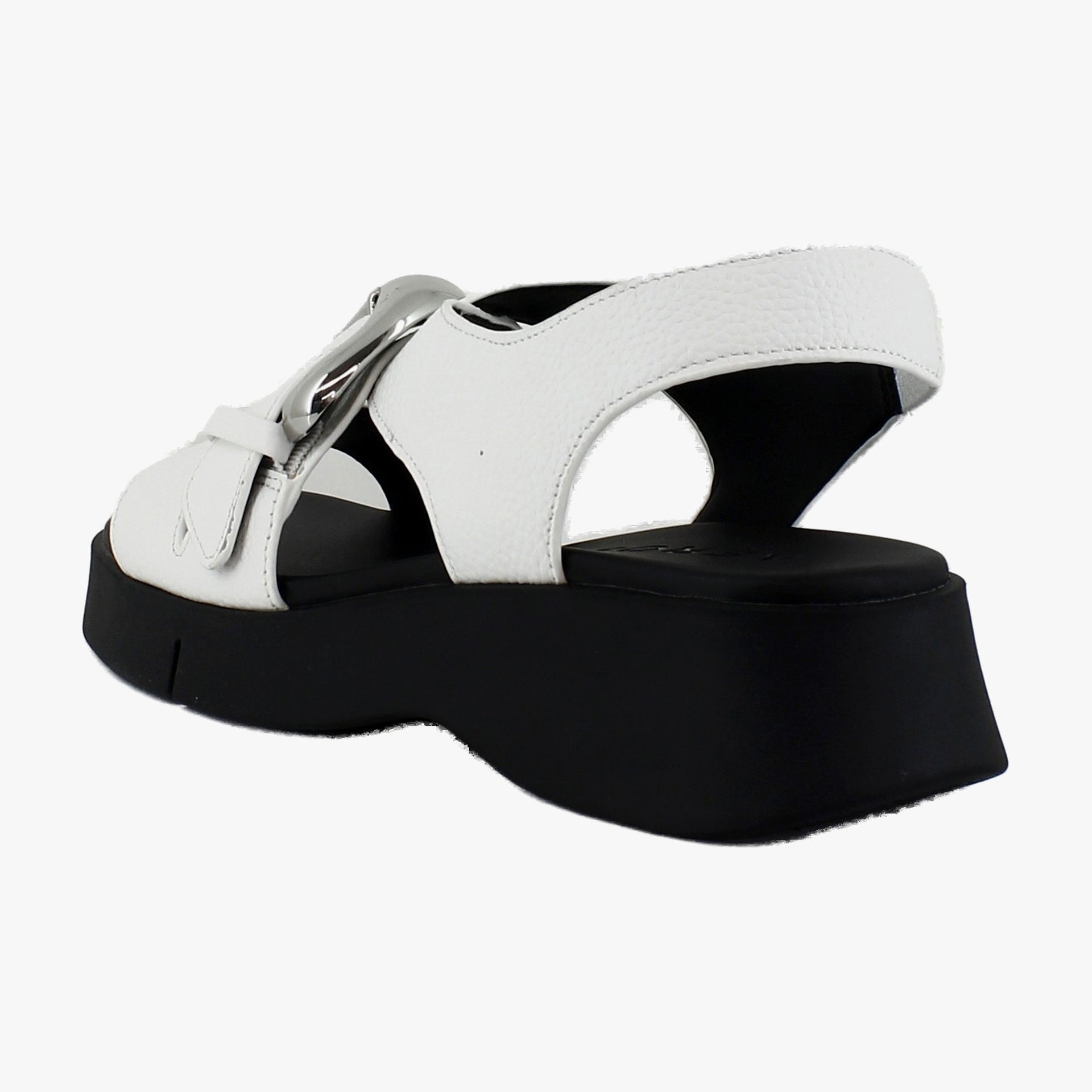 Bright White Pebbled Leather
